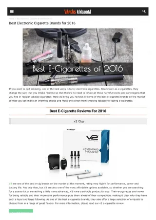 Vapers Kingdom - slide 1