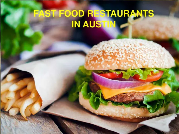 Fast Food Restaurants In Austin