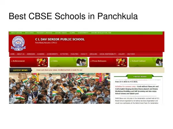 Best CBSE Schools in Panchkula