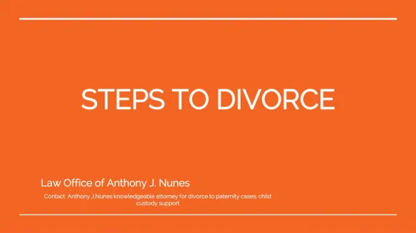 Law Office of Anthony J. Nunes - Divorce attorney Orange County CA