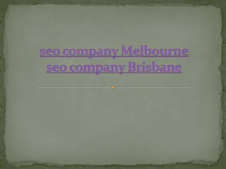 seo company Melbourne