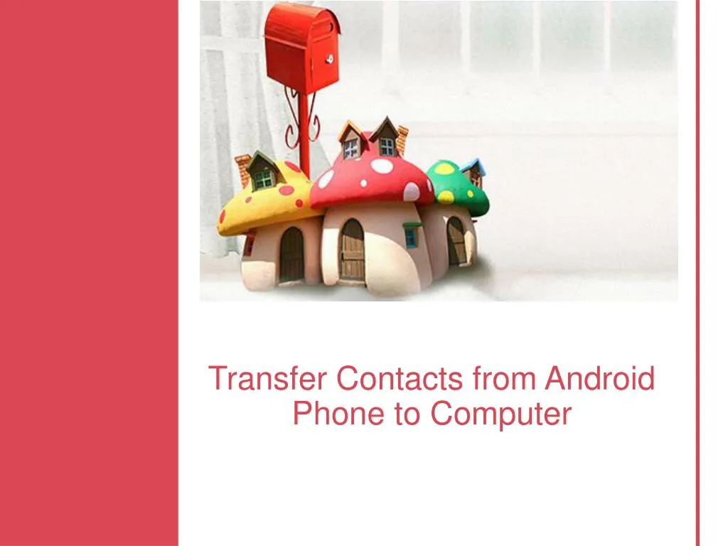 transfer contacts from android phone to computer