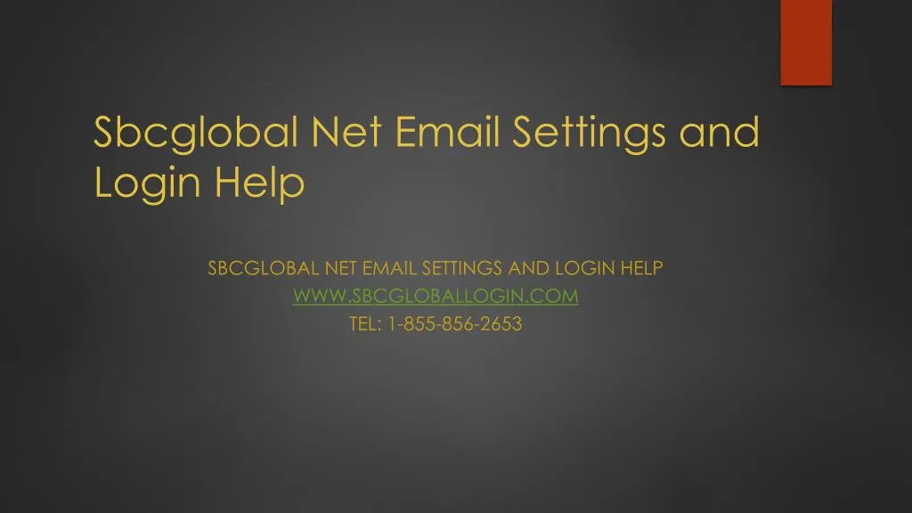 sbcglobal net email settings and login help
