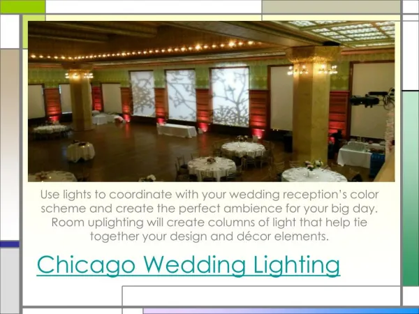 wedding lighting chicago