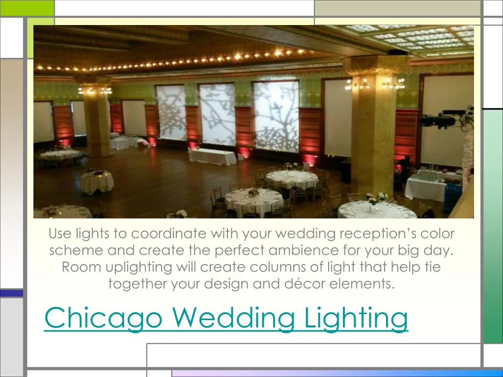chicago wedding lighting