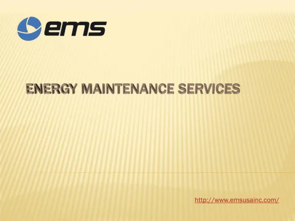 Energy Maintenance Services