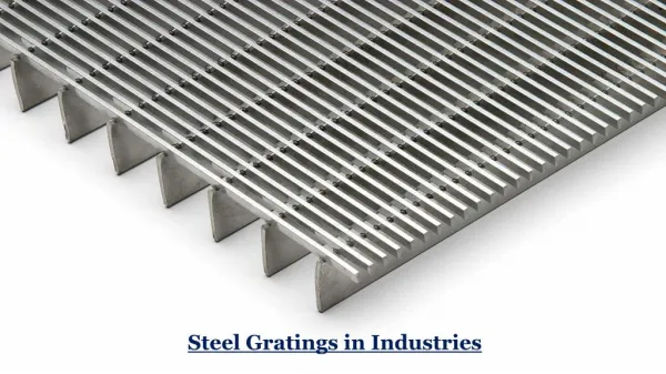 Steel Gratings in Industries, UAE