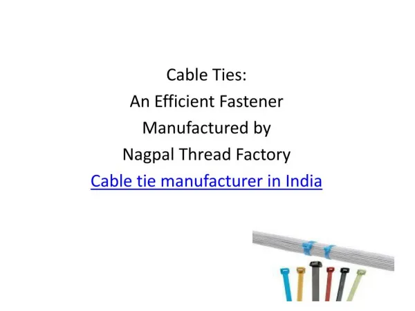 cable ties suppliers