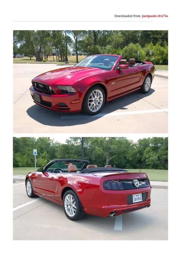 2014 Ford Mustang GT Convertible