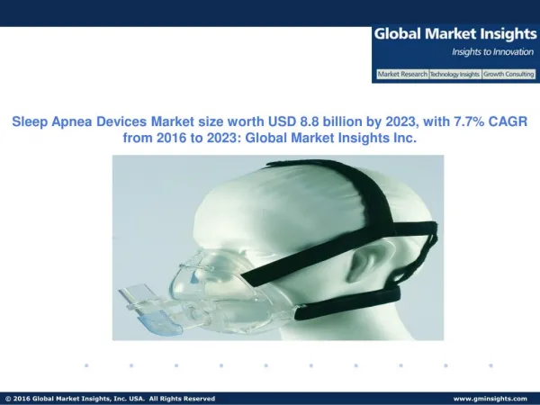 Sleep Apnea Devices Market size worth USD 8.8 billion by 2023