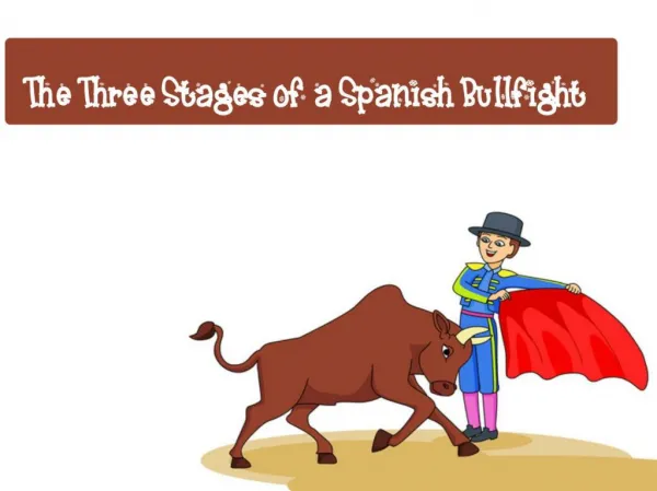 The Three Stages of a Spanish Bullfight