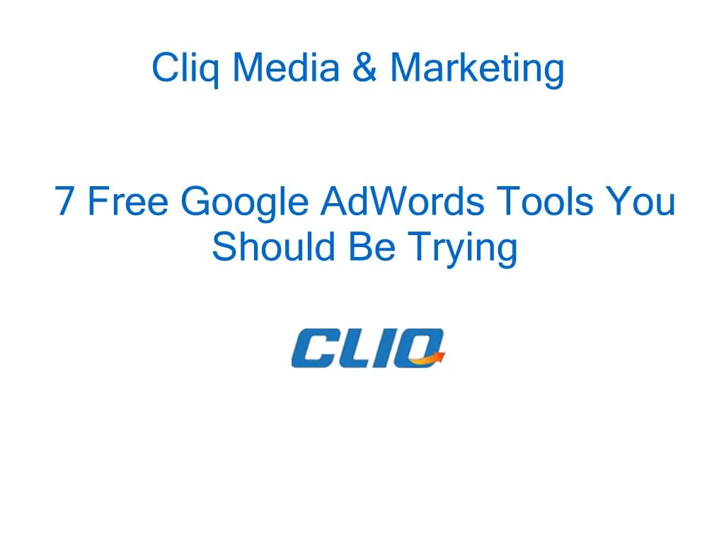 7 free google adwords tools you should be trying