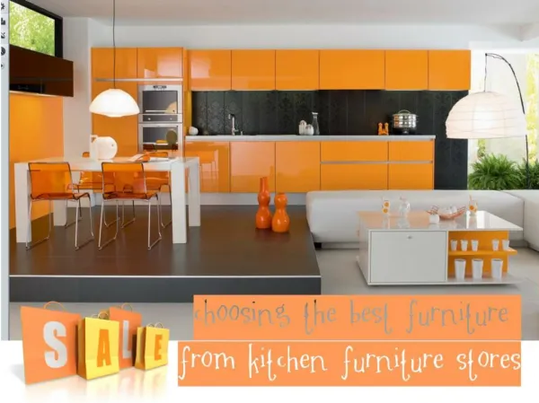 Choosing the Best Furniture From Kitchen Furniture Stores