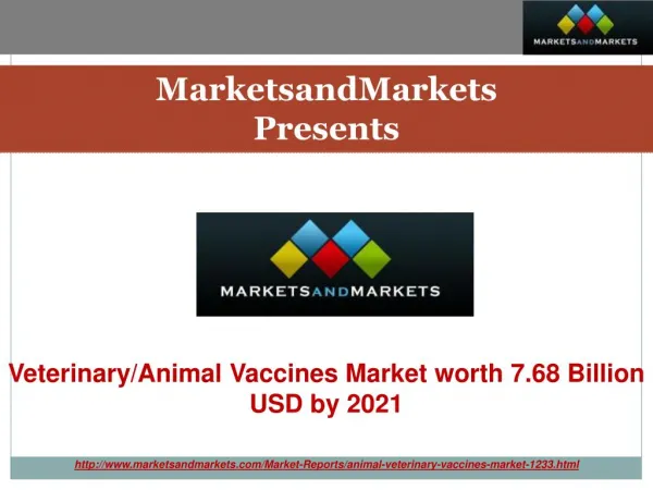 Veterinary/Animal Vaccines Market by Product, Diseases & Technology - 2021