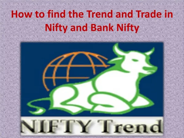 How to find the Trend and Trade in Nifty and Bank Nifty