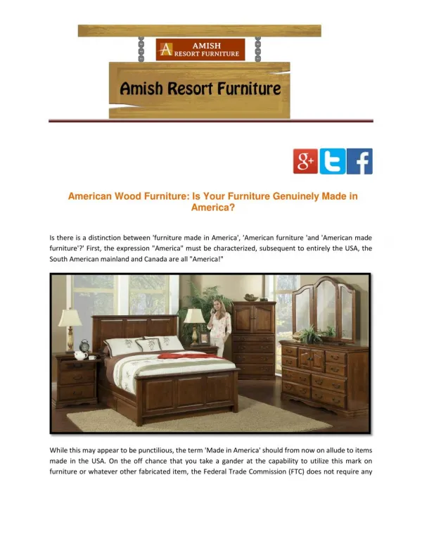 American Wood Furniture: Is Your Furniture Genuinely Made in America?