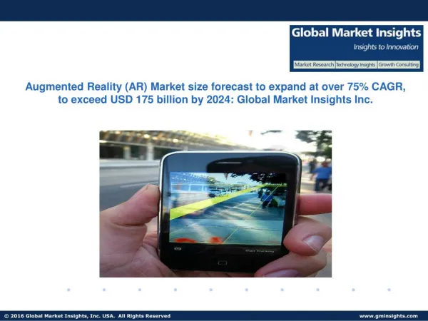 Augmented Reality Market size forecast to expand at over 75% CAGR up to 2024