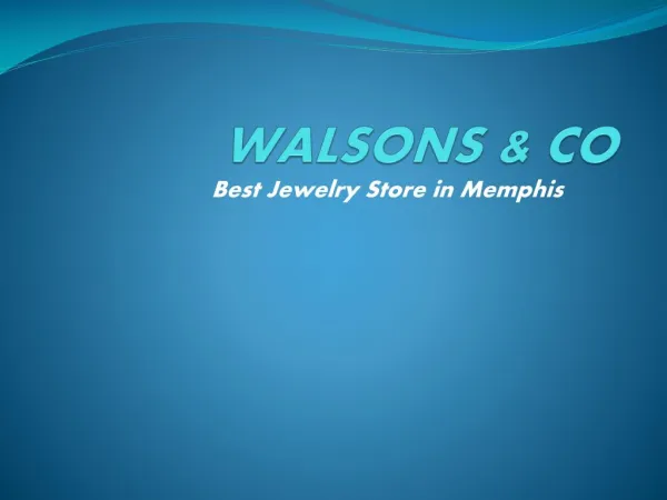 walsonsandco - Engagement Rings in Memphis & Wedding Rings Memphis