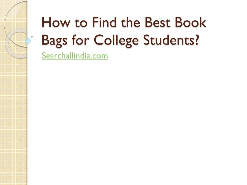 how to find the best book bags for college students