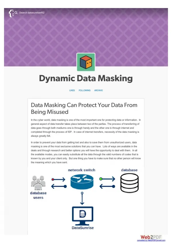 Data Masking Can Protect Your Data From Being Misused