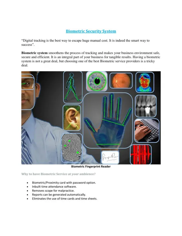 Biometric Systems Security