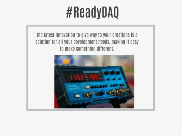 ReadyDAQ Data Logger System Software