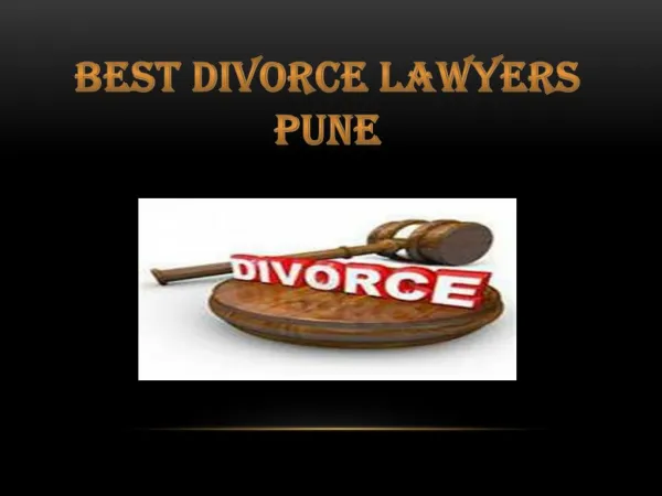 Best Divorce Lawyers Pune