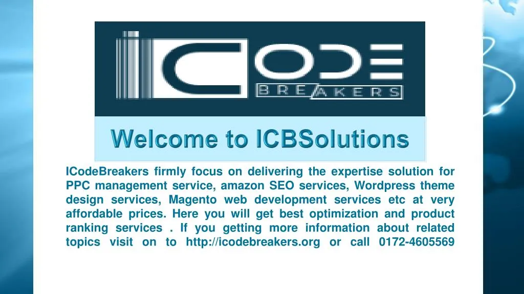 welcome to icbsolutions