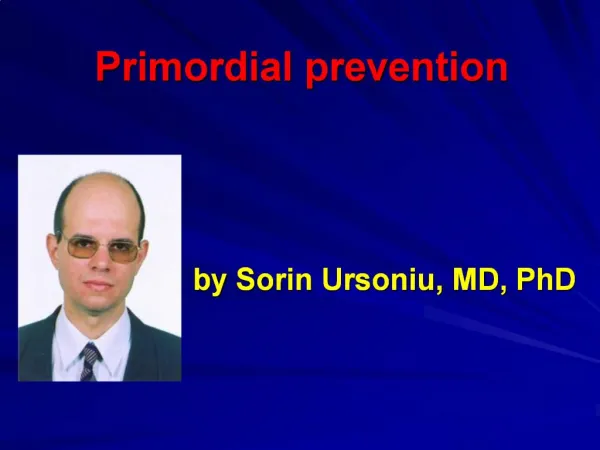 Primordial prevention