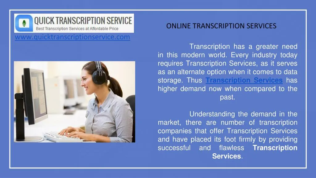 online transcription services