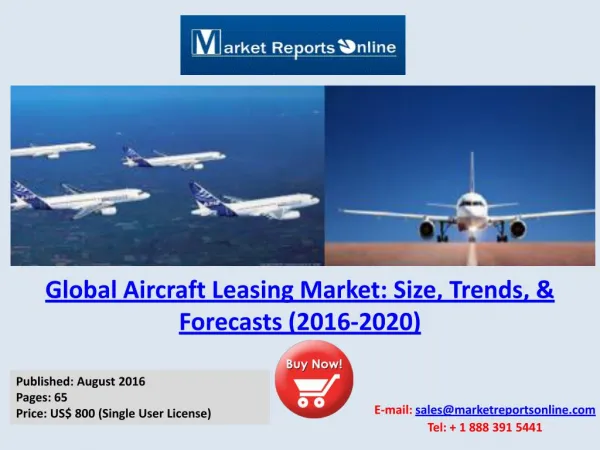 Aircraft Leasing Market Analysis 2016