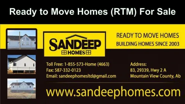 Ready to Move Homes for sale