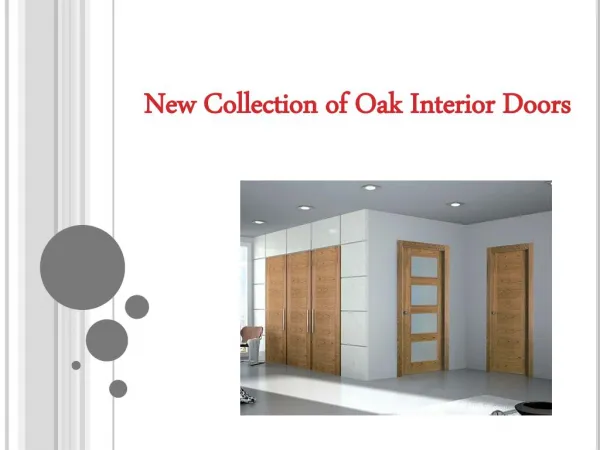 New Collection of Oak Interior Doors