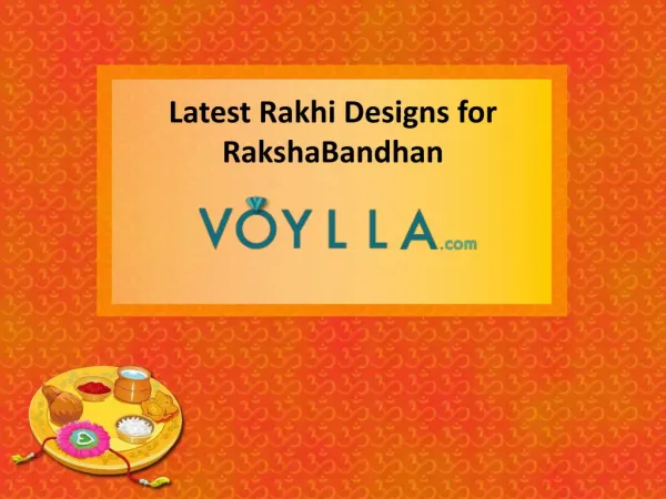 Latest Rakhi Designs for RakshaBandhan
