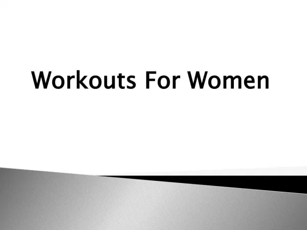 The 5 Best Exercises for Women