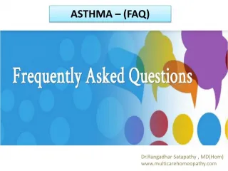 Homeopathy for child asthma - slide 1