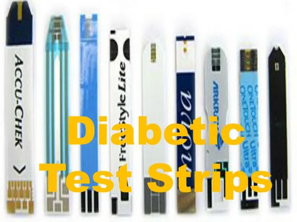 Different Diabetic Test Strips