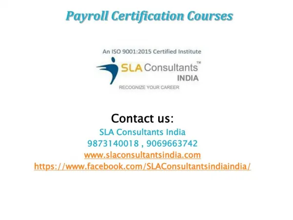 payroll certification courses