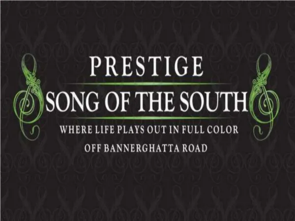 Prestige Song Of The South