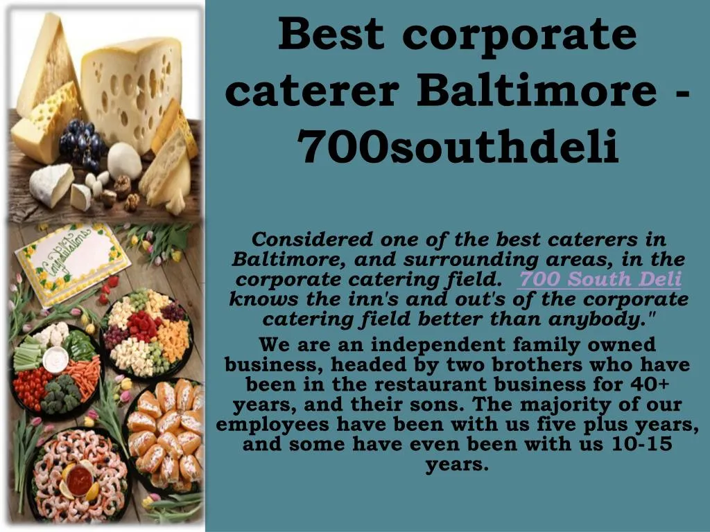 best corporate caterer baltimore 700southdeli