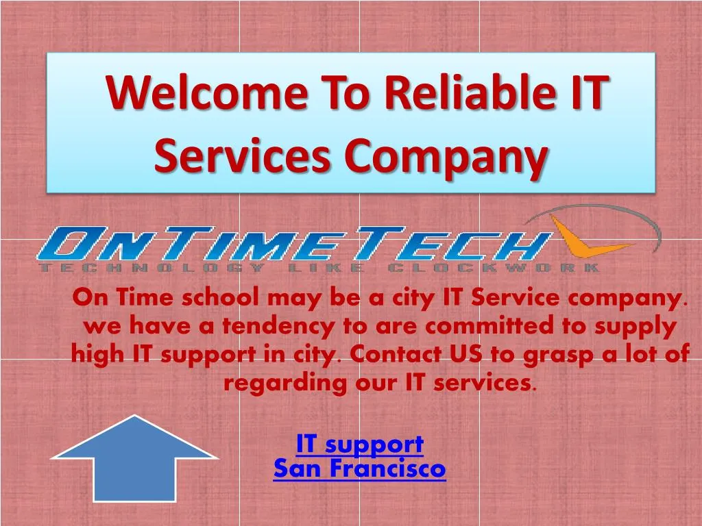welcome to reliable it services company