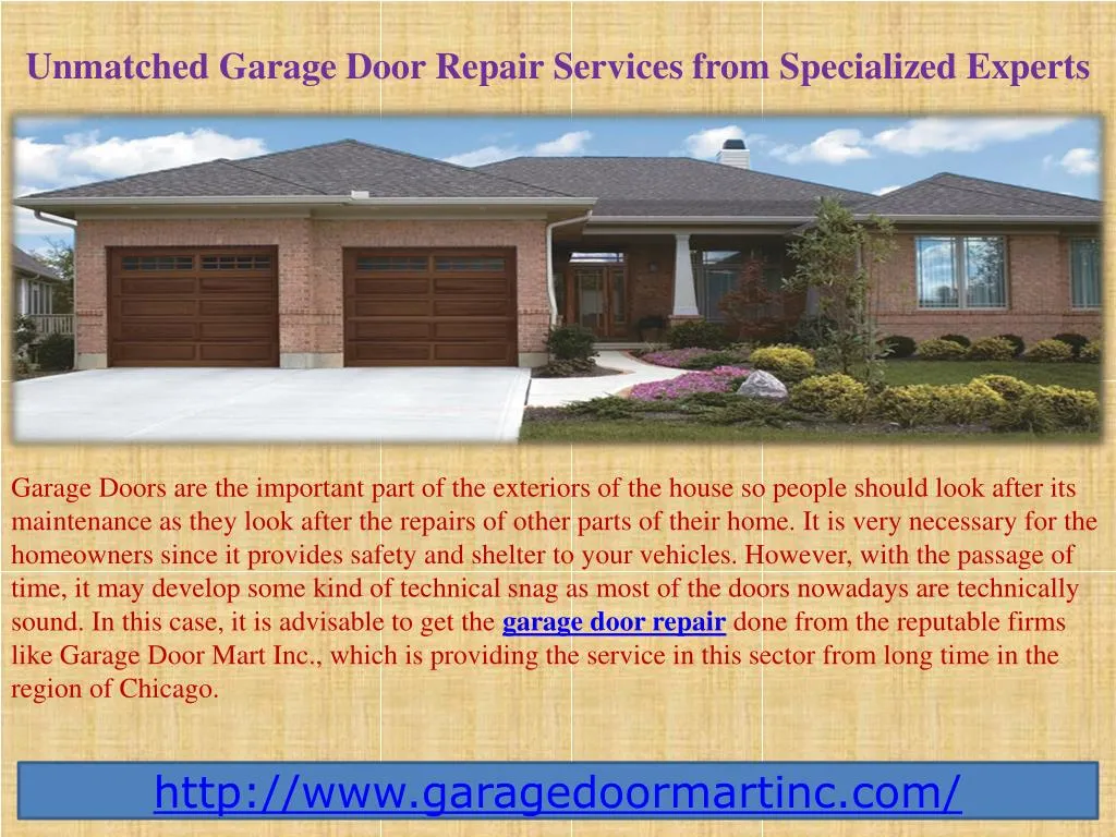 unmatched garage door repair services from specialized experts