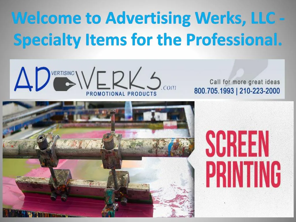 welcome to advertising werks llc specialty items for the professional