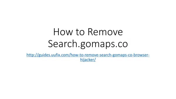 How to remove search.gomaps.co