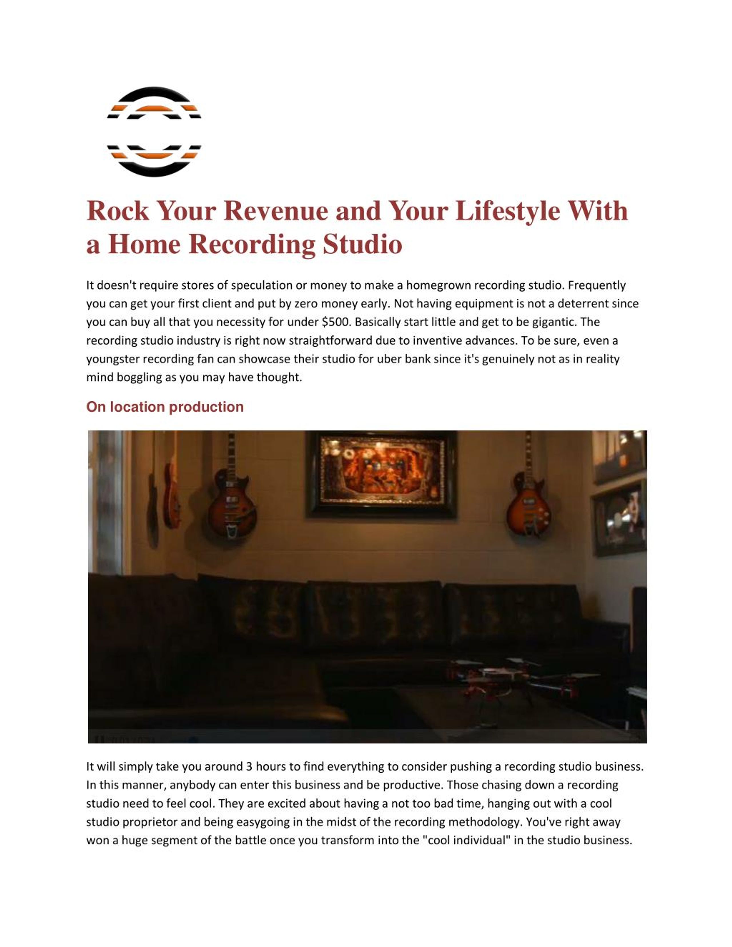 PPT - Recording studio PowerPoint Presentation, free download - ID:7385574