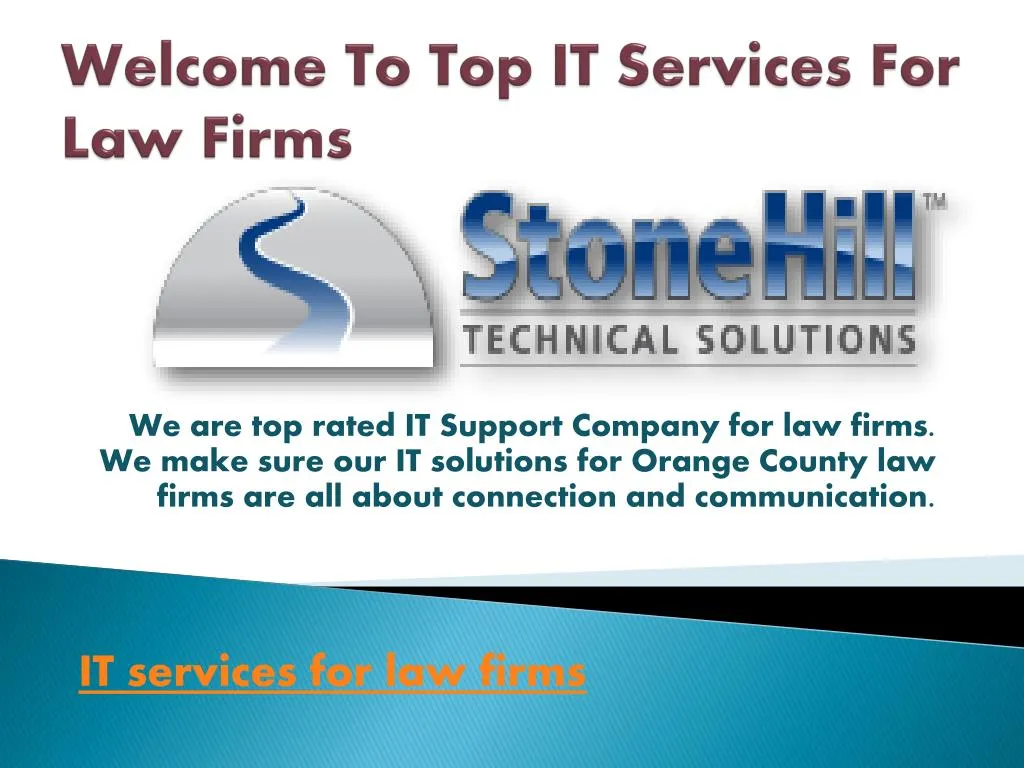 welcome to top it services f or law firms