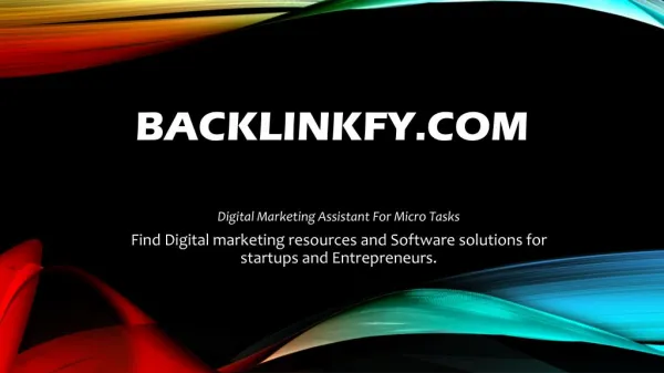 How Backlinkfy Digital helps Entrepreneurs and Startups