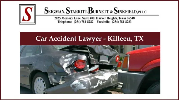 Car Accident Lawyer - Killeen, TX