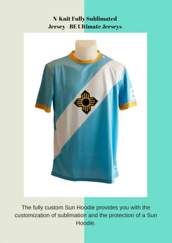 N-Knit Fully Sublimated Jersey - BE Ultimate Jerseys