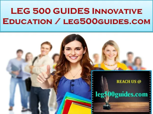 LEG 500 GUIDES Innovative Education / leg500guides.com